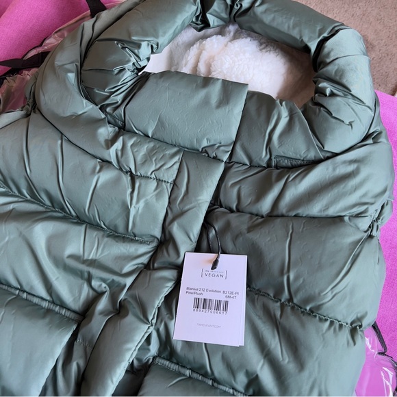 NWT 7AM Enfant Blanket 212 Evolution Oslo Extendable Footmuff in Pine Plush - Picture 5 of 7